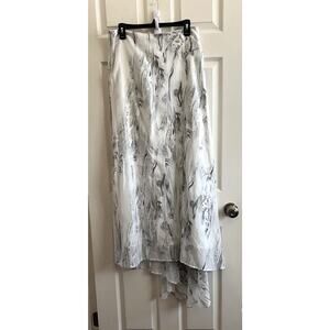 L.A.M.B. Gwen Stefani Rare Silk Maxi Skirt With Train Sz 4 Fits 6/8 Grunge Punk